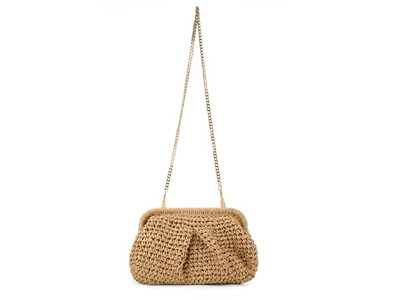 Big Straw Clutch Cherry Bag Girl'S Beach Tote Handle Hawaii Hollow Ladies Letter