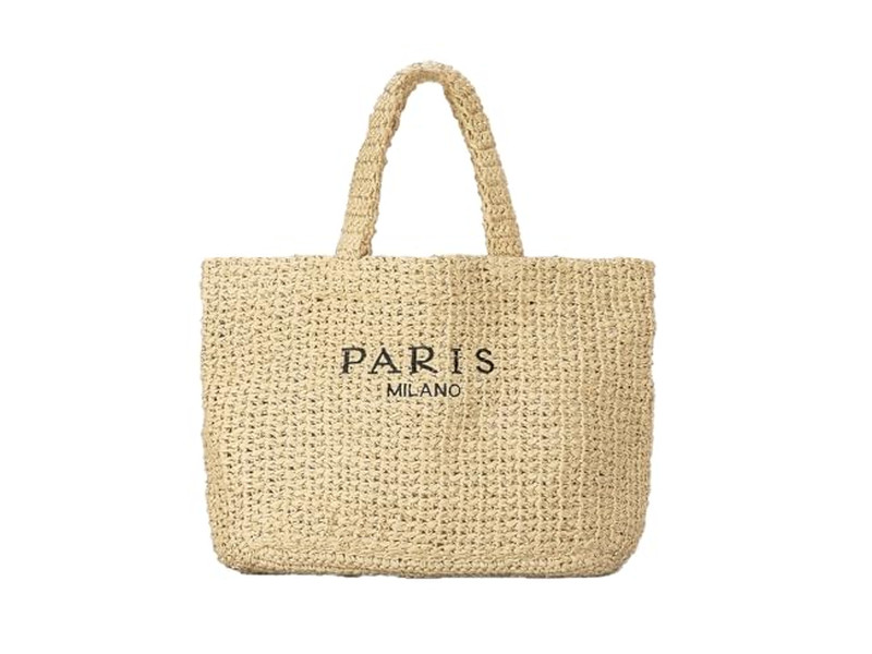 Half Circle Straw Bag Custom Made Embroidery Bags French Boho Kids Stripe