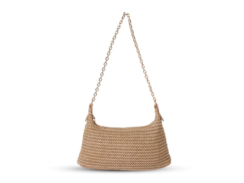 Knitting Straw Bag Paper Clutch Chain Small Jacquard Hand Sewn Bohemian Bags